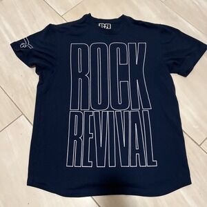 ROCK REVIVAL Jeans navy Regular Fit Short Sleeve Graphic Tshirt mens Large